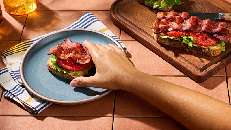 OPEN-FACE ROASTED TOMATO BLT
