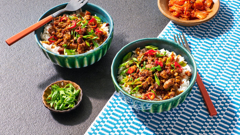 STICKY KOREAN PORK BOWLS