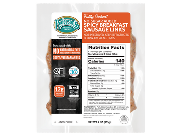 Fully Cooked Spicy Breakfast Sausage Links (4 Pack)