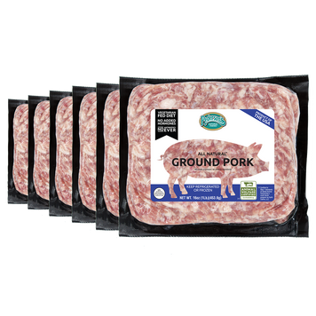 6 one pound packs of Pederson's Whole30 Approved Ground Pork