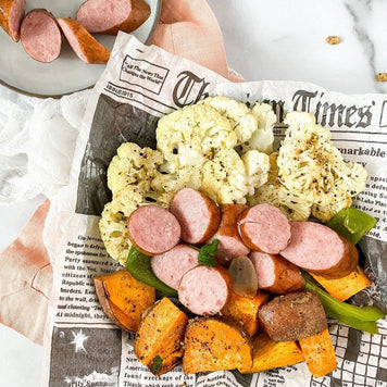 Cauliflower, Sweet Potatoe, Bell Pepper, Kielbasa Sausage Recipe for Lunch